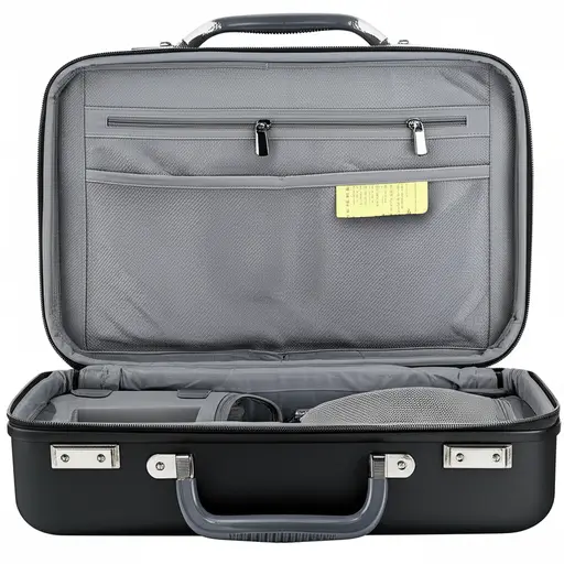 她在手提箱内侧的拉链口袋里找到了一张旧票。