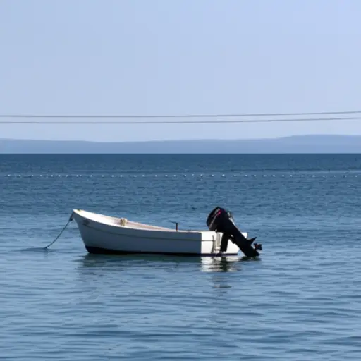 当发动机突然熄火时，船离岸大约一英里。