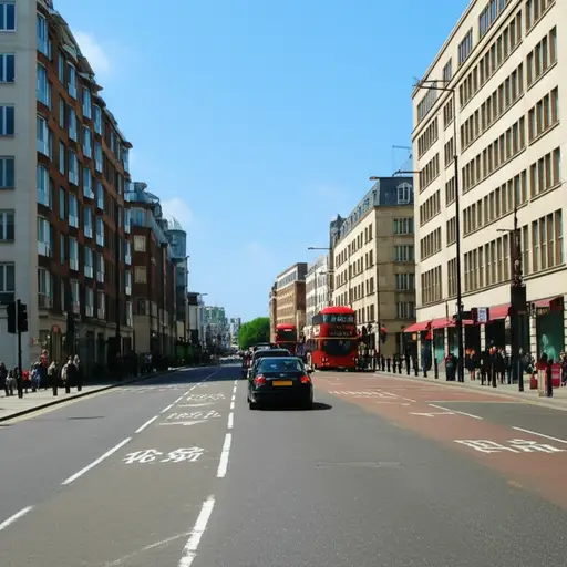 交通流量很小，所以我们很快穿过了伦敦。