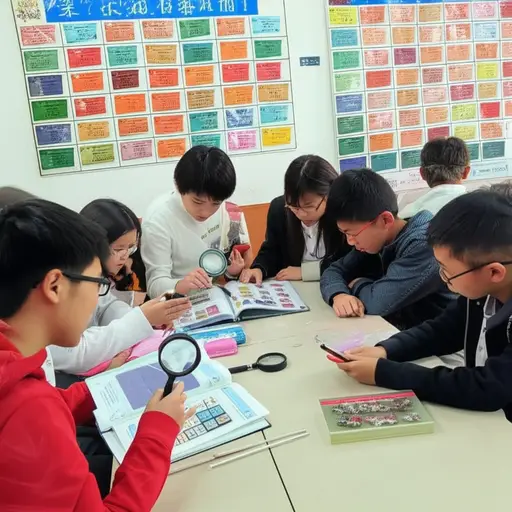 学校的集邮俱乐部里有许多狂热的邮票收藏家。