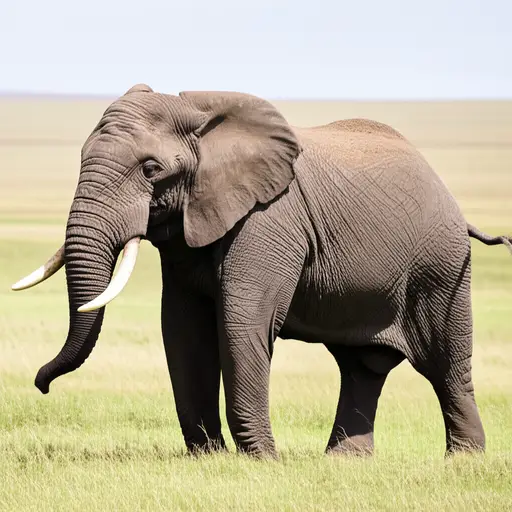 大象通常是灰色的。