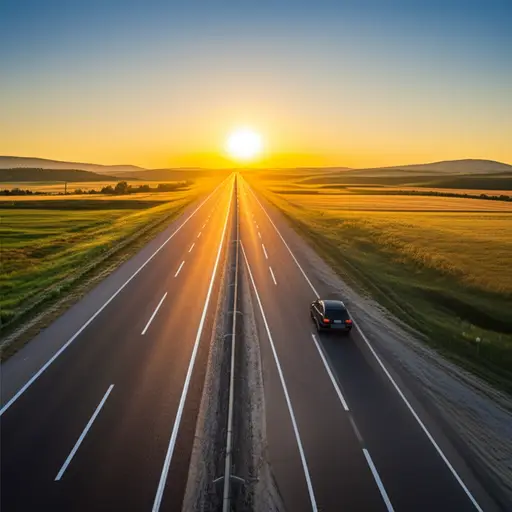 我们向东开了两个小时。