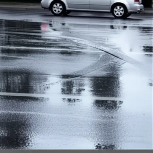 这次事故是路面湿滑导致的。