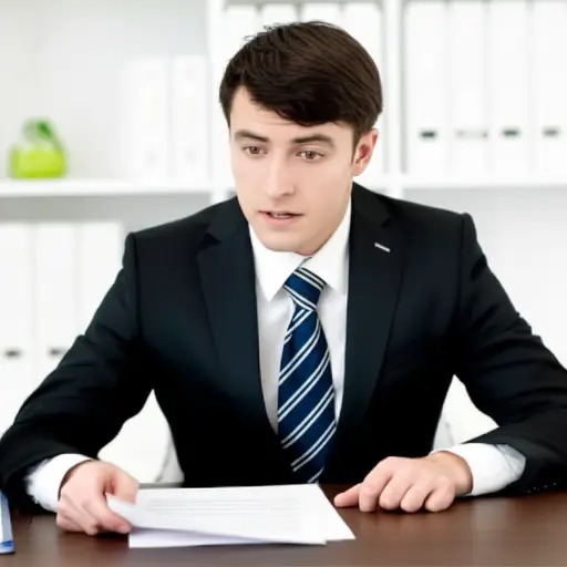 他非常紧张，因为他今天下午有一个工作面试。