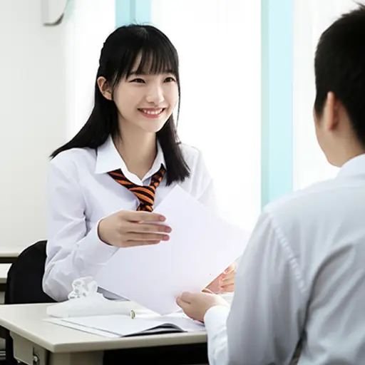 “考试怎么样？” “（不算）太差，谢谢。”