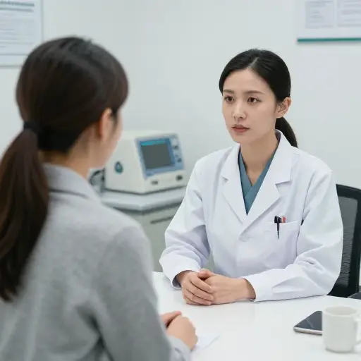 医生建议她不要跳过复诊。（这样做）可能会危及她的康复。
