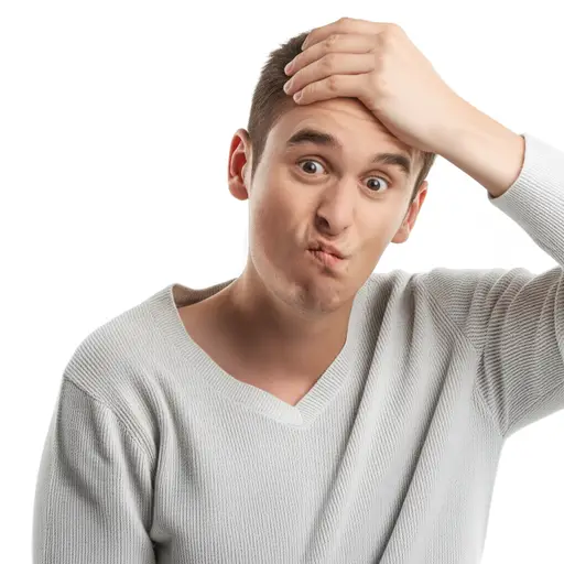 做了个鬼脸，我拍了拍额头。