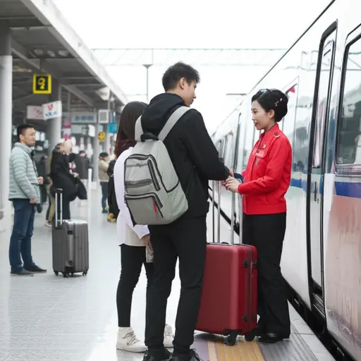 打扰一下，这趟火车去市中心吗？