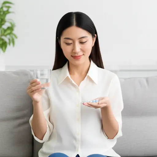 吃了药之后，我的头痛好一些了。