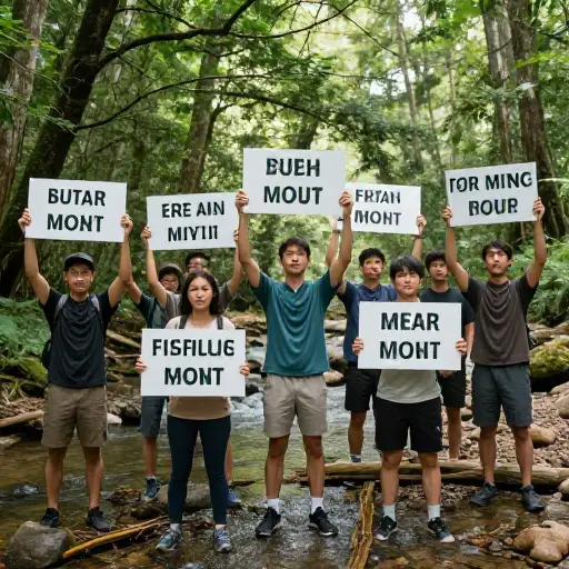 活动人士努力保护环境。