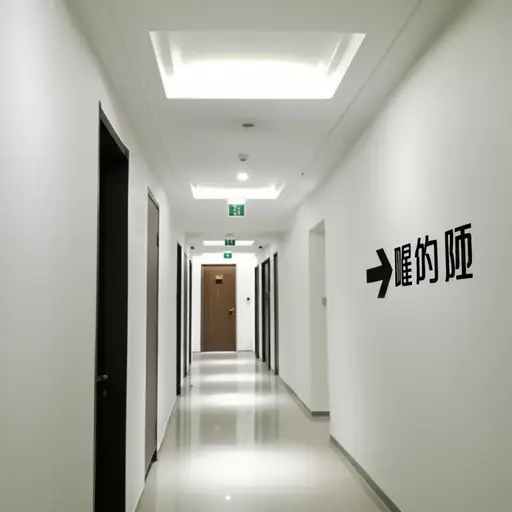 请跟随箭头找到洗手间。