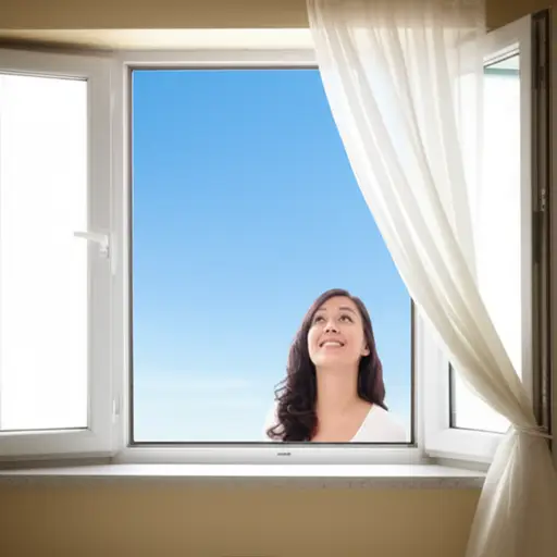 从窗户吹来的凉风让人感到清爽。