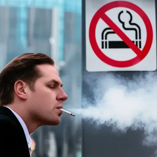 吸食香烟对健康有害。