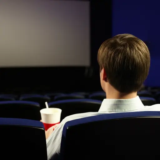 他喜欢独自一人去电影院看电影。