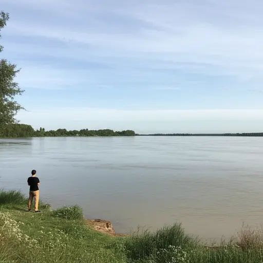 你能游到河对岸去吗？