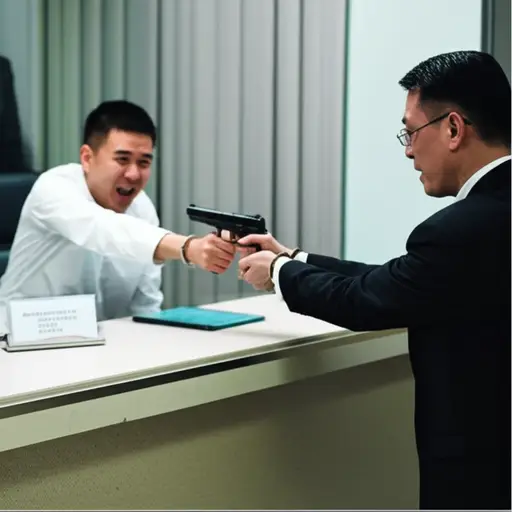 在电影中，一名囚犯越狱并抢劫了银行。