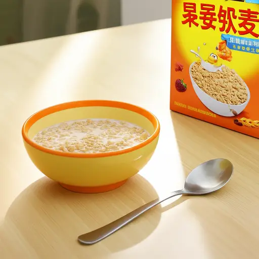 我有时早餐吃麦片。