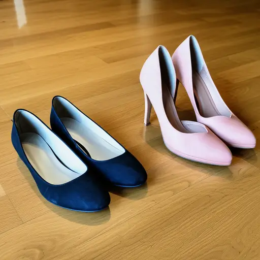 我不喜欢鞋跟高的鞋子。