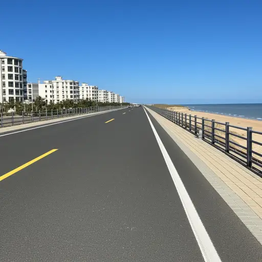 许多居民住在离海滩很短车程的范围内。