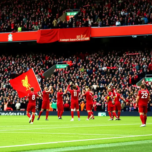 那年利物浦在足球联赛中名列前茅。