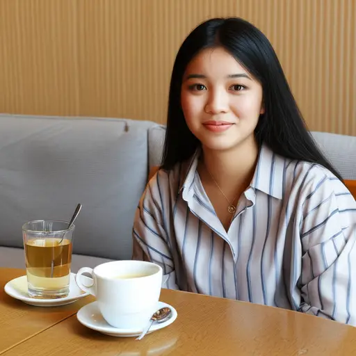 “喝茶还是咖啡？”“我都行。”