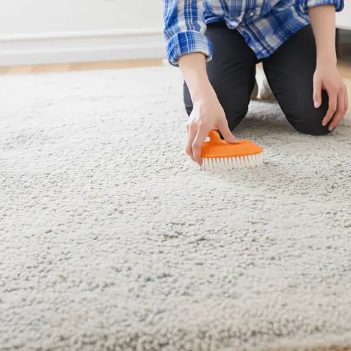 定期刷洗有助于保持地毯清洁。