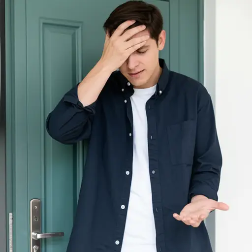 哎呀，我又忘带钥匙了！