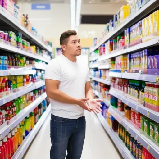 当我必须买点东西时，我通常找不到它，然后购物就变成了一场噩梦。