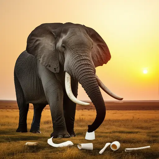 为了保护大象，我们必须减少对象牙制品的需求。