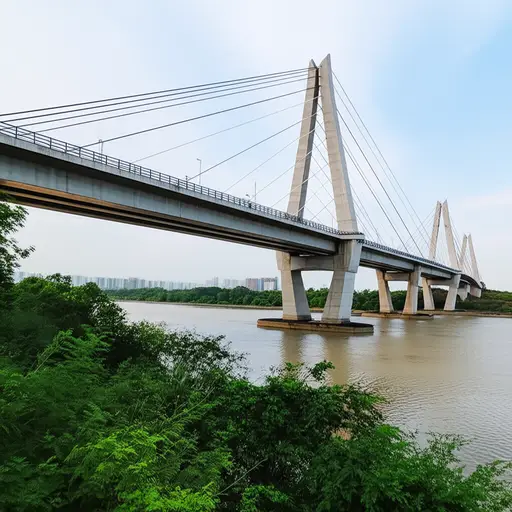 这座新桥有10米宽。