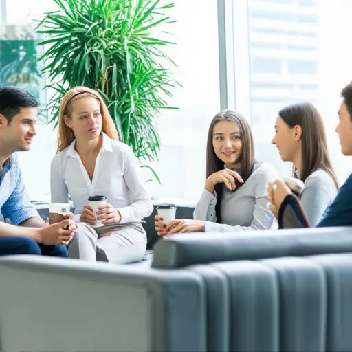 休息时我也用英语交流。