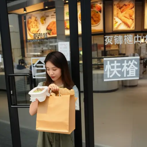 她几乎从不吃快餐。