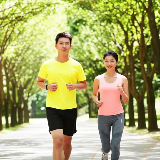 我们这个周末应该去慢跑。