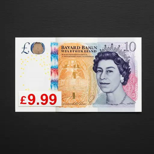 它价格略低于10英镑。