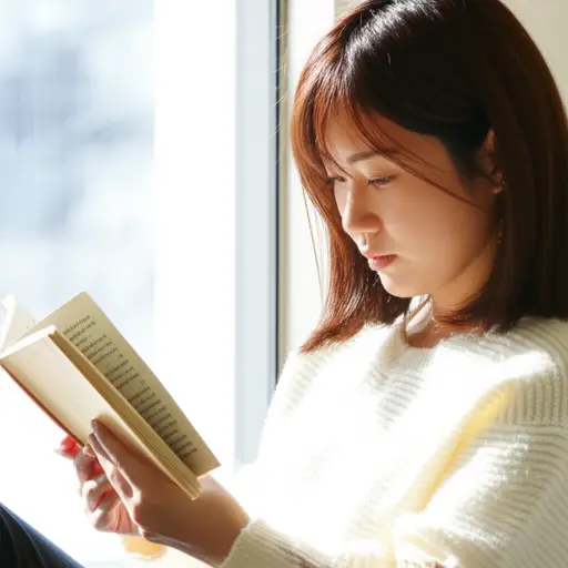 她喜欢读一本经典爱情诗集。