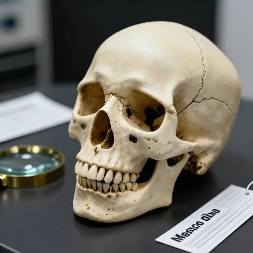 证据表明受害者头骨遭受了致命打击。