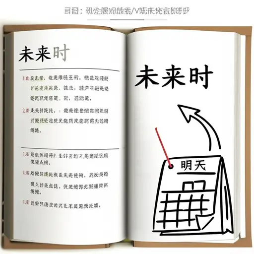 在语法中，未来时用于尚未发生的动作。