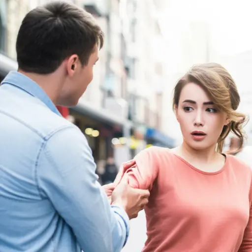 他突然抓住我的胳膊以引起我的注意。