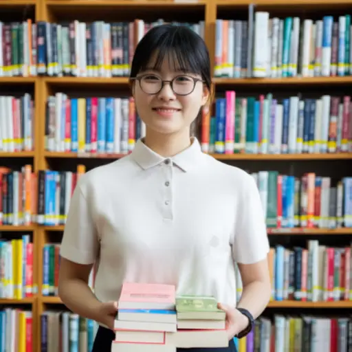 我在图书馆借了几本小说。