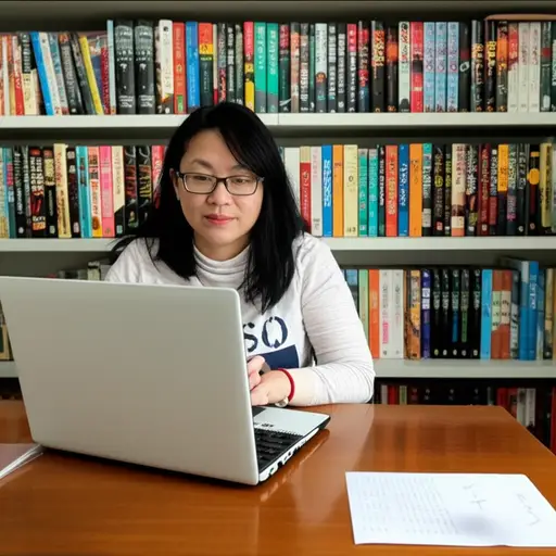 她是一位著名的科幻作家。