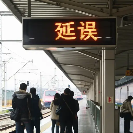 火车要晚点了。