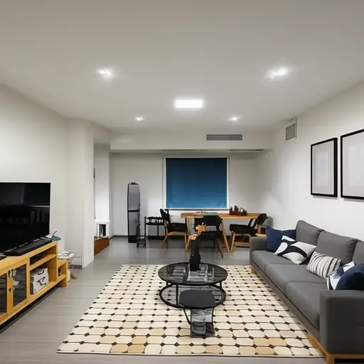 他们把地下室改造成了一套时尚的公寓。