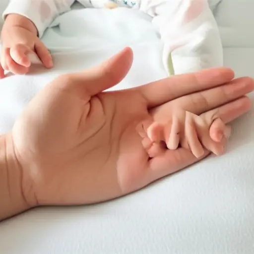 宝宝的手非常小。