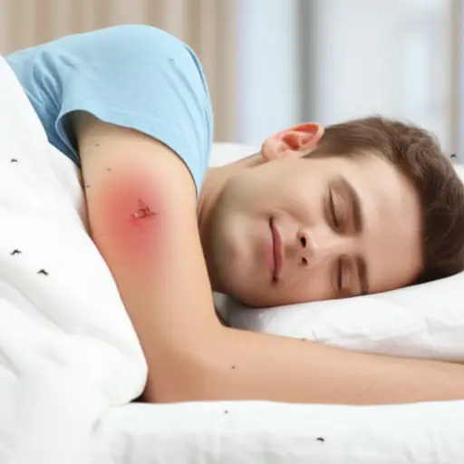 我哥哥昨晚被蚊子咬了。