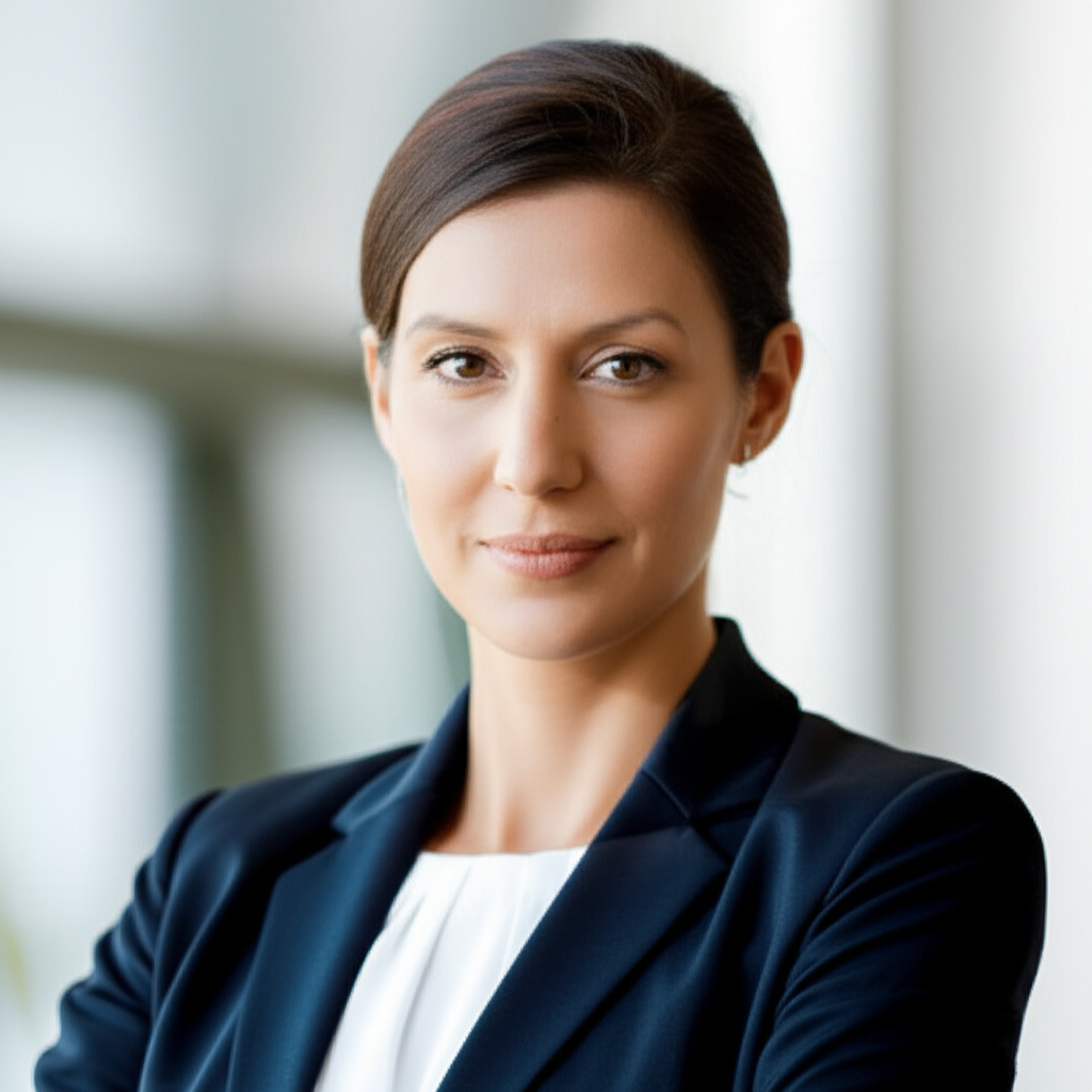 她是一位成功的女商人。