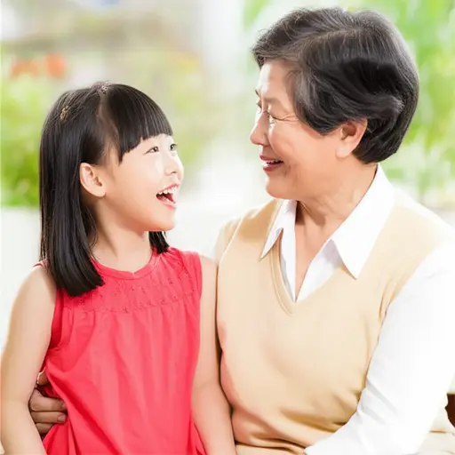 我的小孙女今天学会了说“奶奶”。