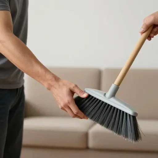 你可以帮我拿一下扫帚吗？