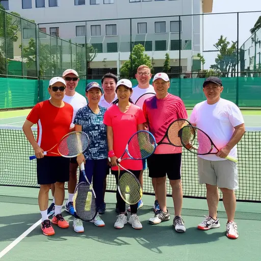 我们属于同一个网球俱乐部。