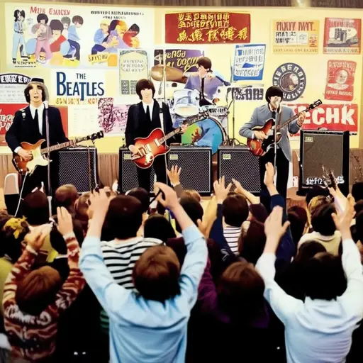 披头士乐队在20世纪60年代有一连串的榜首热门歌曲。