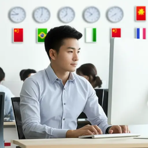 他在一家全球性的信息技术公司工作。